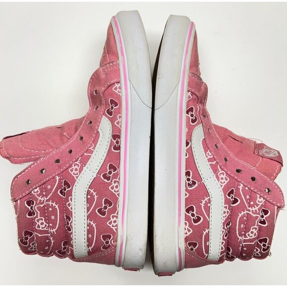 Vans "Hello Kitty" Sk8-Hi shoes. Size 7.5(W) - Picture 5 of 8